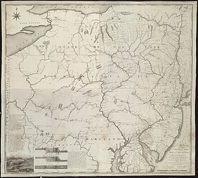 A map exhibiting a general view of the roads and inland navigation of Pennsylvania, and part of the adjacent states (5385393632)