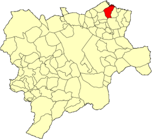 Albacete Casas-Ibáñez Mapa municipal