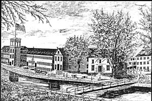 Ames manufacturing company Chicopee Massachusetts woodcut