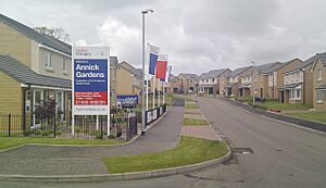 Annick Gardens housing estate, Stewarton, East Ayrshire, Scotland