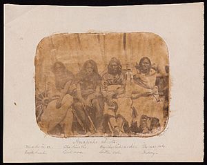 Arapaho chiefs - Raynolds expedition - 1859 or 1860