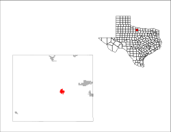 Location of Archer City, Texas