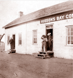 Athabasca Landing's first Hudson's Bay Company store