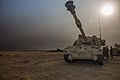 Battle of Mosul - U.S. Army M109A6 Paladin at Q-West