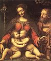 Bernardino Luini - Holy Family with the Infant St John - WGA13760