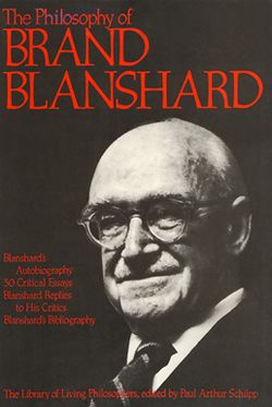 Brand Blanshard Lib of Living Philosophers volume