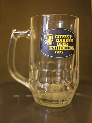 CAMRA Covent Garden Beer Exhibition 1975 half-pint glass