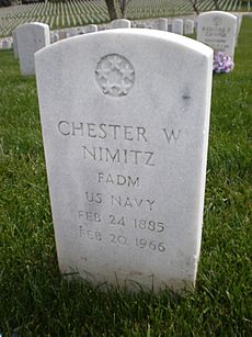 Chester Nimitz headstone front