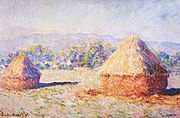 Claude Monet, Grainstacks in the Sunlight, Morning Effect, 1890, oil on canvas 65 x 100 cm