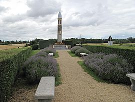 The war memorial in Dagny