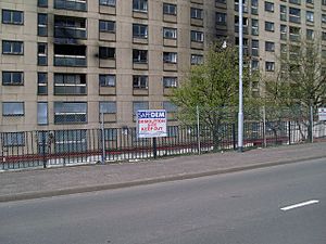 Demolition site at Red Road flats - geograph.org.uk - 1262168