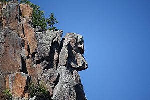Devil's Rock face