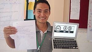 Discussing Creative Commons licensing in Khmer