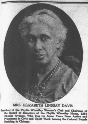 Elizabeth Lindsay Davis, 1921.
