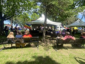 East Central Minnesota Pride 2022, Pine City, MN-02-stage and seating