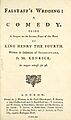 Falstaff's Wedding title page 1760