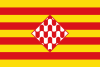 Flag of Girona province (unofficial)