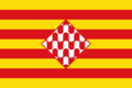 Flag of Girona province (unofficial)