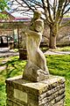 Fulham, Bishop's Park, Pryor's Bank lawn, Protection statue (2)