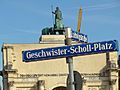 Geschwister-Scholl-Platz - Scholl Siblings Plaza - Outside Ludwig-Maximilians-Universitat - Munich - Germany