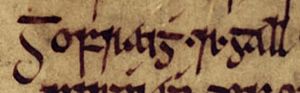 Gofraid mac Amlaíb meic Ragnaill (Oxford Bodleian Library MS Rawlinson B 488, folio 18v)