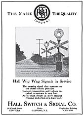 Hall wigwag signal ad 1916