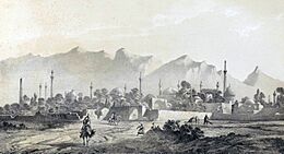 Isfahan to the north side by Eugène Flandin