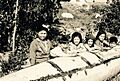 Kids by canoe - Dene - La Loche Sask 1943