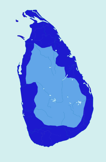      Territorial extent of the Kingdom of Kandy (1689–1796)      Dutch-controlled areas