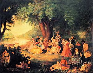 Lily Martin Spencer - The Artist and Her Family on a Fourth of July Picnic