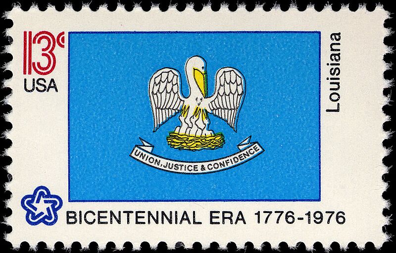 Louisiana Bicentennial 13c 1976 issue
