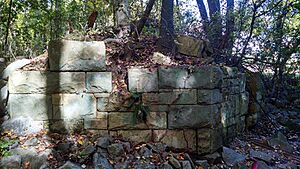 Manassas Gap Railroad stone bridge abutment