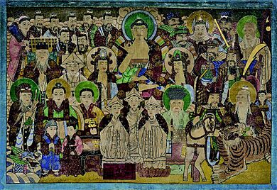 Mansindo (萬神圖), early 19th-c. Korean shamanic painting.jpg
