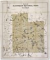 Map of Algonquin National Park of Ontario