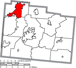 Location of Fairborn in Greene County