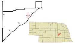 Location of Clarks, Nebraska