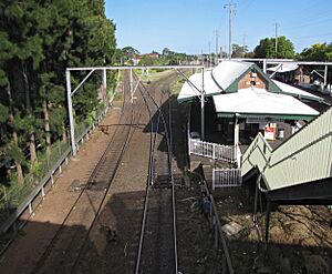 Metropolitan Goods line and Marrickville railway station