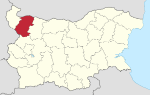 Location of Montana Province in Bulgaria