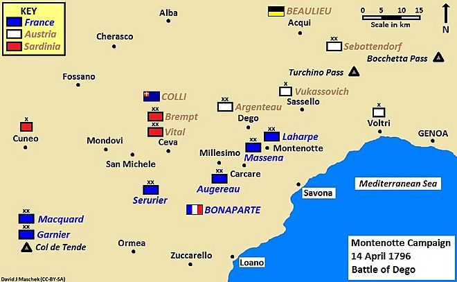 Montenotte Campaign 14 April 1796
