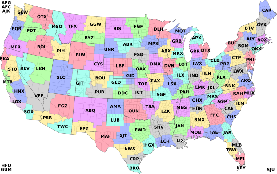 NWS Weather Forecast Offices