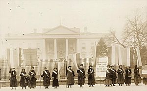 National Women's Party picketing the White House