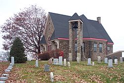 The Old Stone Church, now overseen by the Monroeville Historical Society