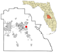 Polk County Florida Incorporated and Unincorporated areas Lake Hamilton Highlighted