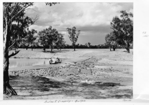 Queensland State Archives 5283 Bulloo River crossing Quilpie January 1955