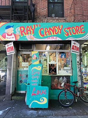 Ray's Candy Store storefront, circa June 2019.jpg