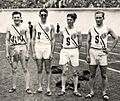 Ray Barbuti, Emerson Spencer, Fred Alderman, George Baird 1928
