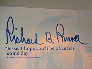 Richard Russell quotation at Helms Center in Wingate, NC IMG 4263