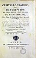 Rome de l'Isle, Jean Baptiste Louis de – Cristallographie, 1783 – BEIC 11981083