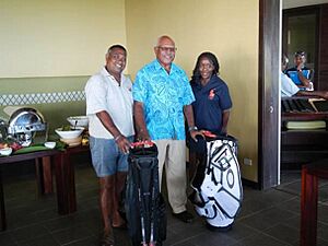 Sitiveni Rabuka with Ambassador Reed 2014