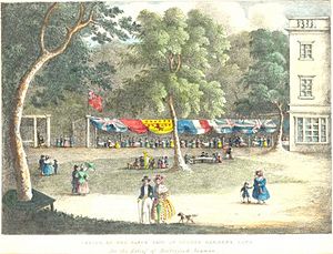 Sketch of the Fancy Fair at Sydney Gardens, Bath